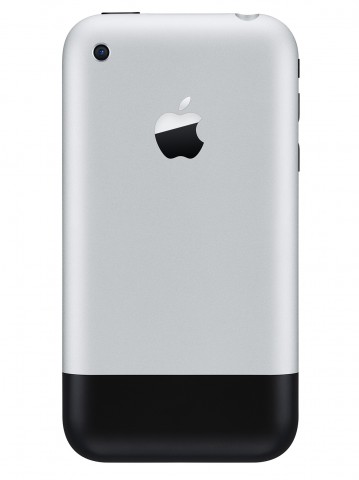 Das Apple-Logo war sehr pr&auml;sent. Nur geleuchtet hat es damals nicht. (Bild: Apple)